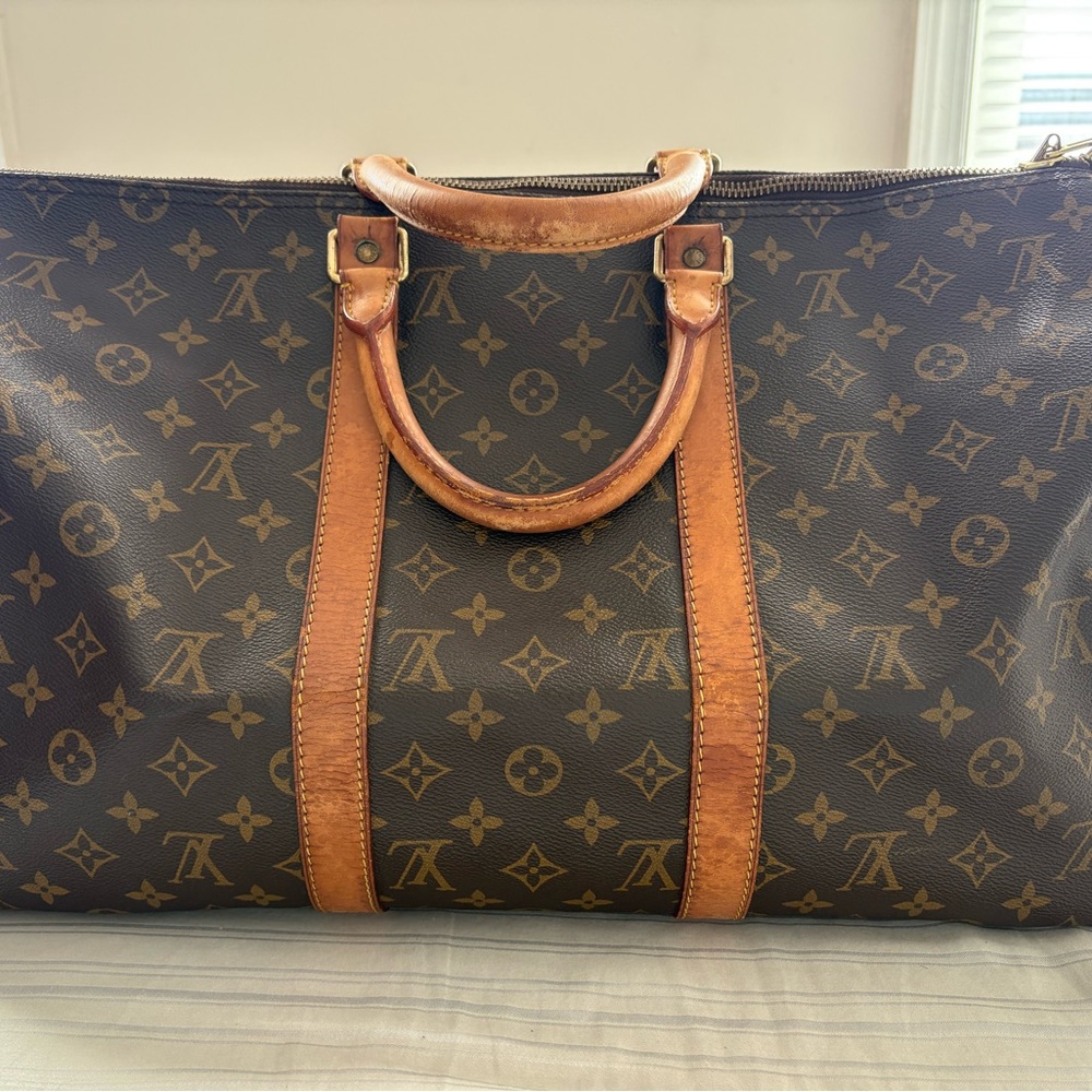 Louis Vuitton Brown Monogram Duffel Bag